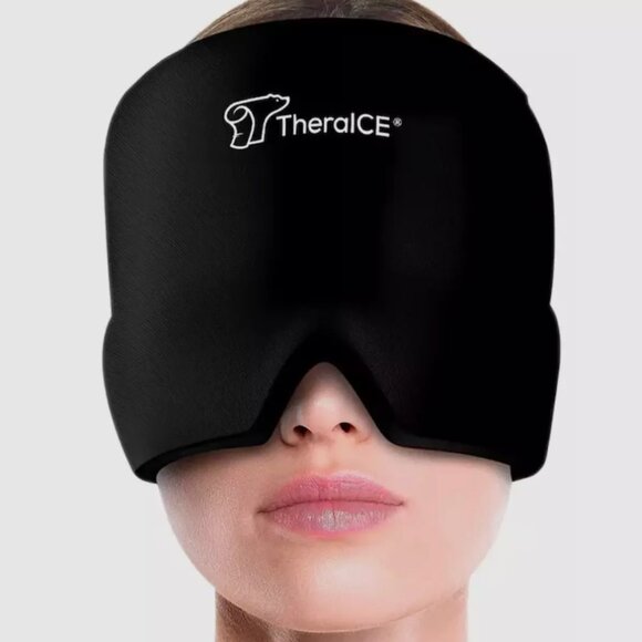 Brand New TheraICE Migraine Relief Cap, Soothing Headache Hat Ice Pack Mask - Picture 1 of 6